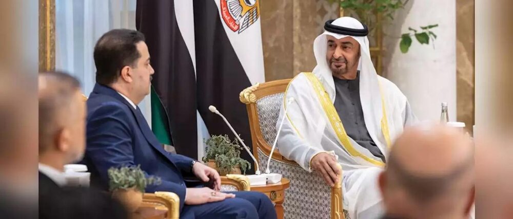 گفت‌وگوی رئیس امارات و نخست وزیر عراق در مورد روابط دوجانبه و منطقه‌