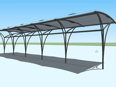 What are the dimensions and standard area of ​​the car canopy