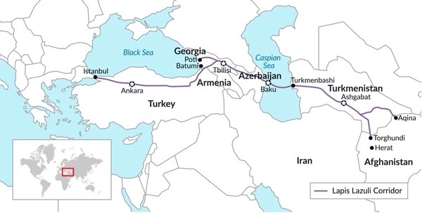 «راه لاجورد»؛ کریدور شرق به غرب/ ترکیه، آذربایجان و طالبان ایران را دور زدند
