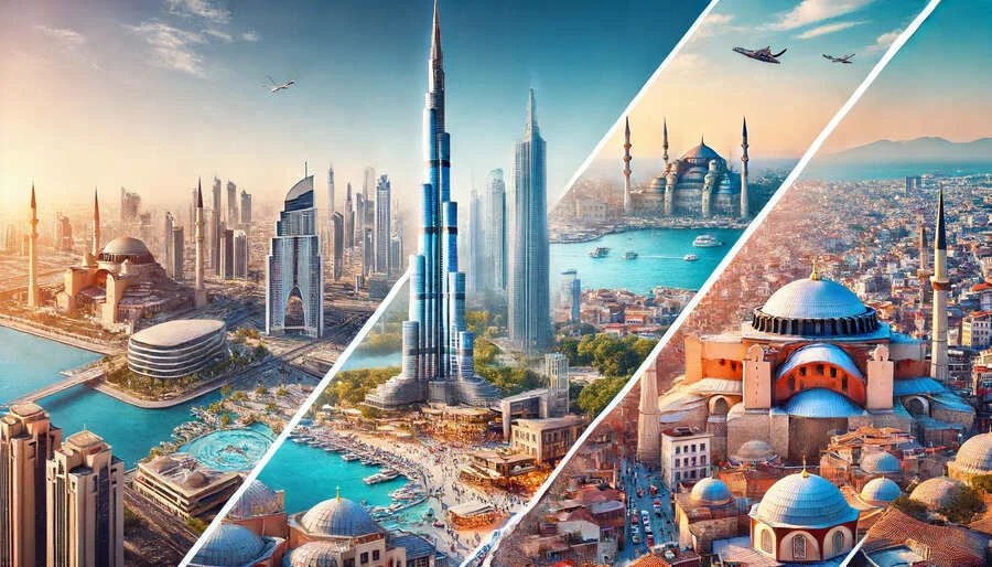 مقایسه جامع خرید ملک در دبی و ترکیه: کدام یک گزینه بهتری است؟